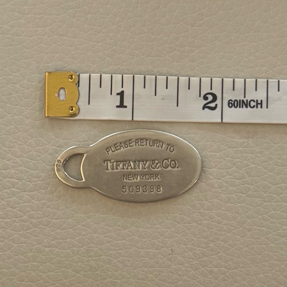 Tiffany & Co. Retired 925 Sterling Siver Tag with Box and Dust Bag - Picture 2 of 4